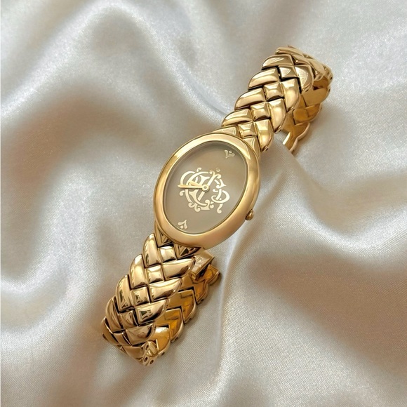 AUTHENTIC RARE VINTAGE CHRISTIAN DIOR GOLD WATCH